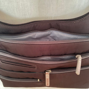 TEELA - Ink x Grey | Multi-Pocket Shoulder Bag | Medium