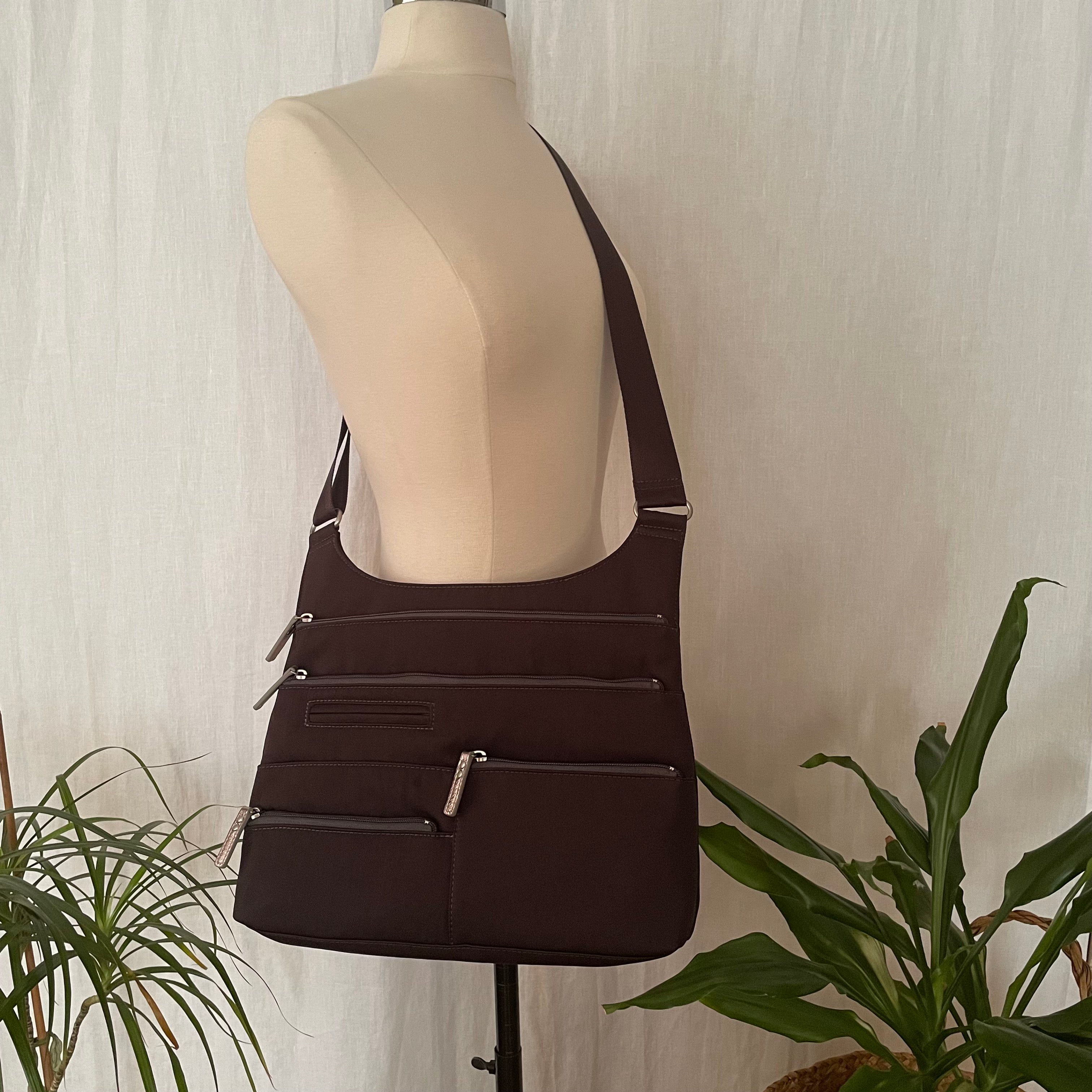 TEELA - Ink x Grey | Multi-Pocket Shoulder Bag | Medium