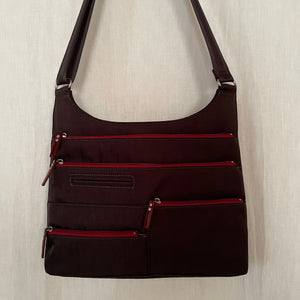 TEELA - Ink x Red | Multi-Pocket Shoulder Bag | Medium