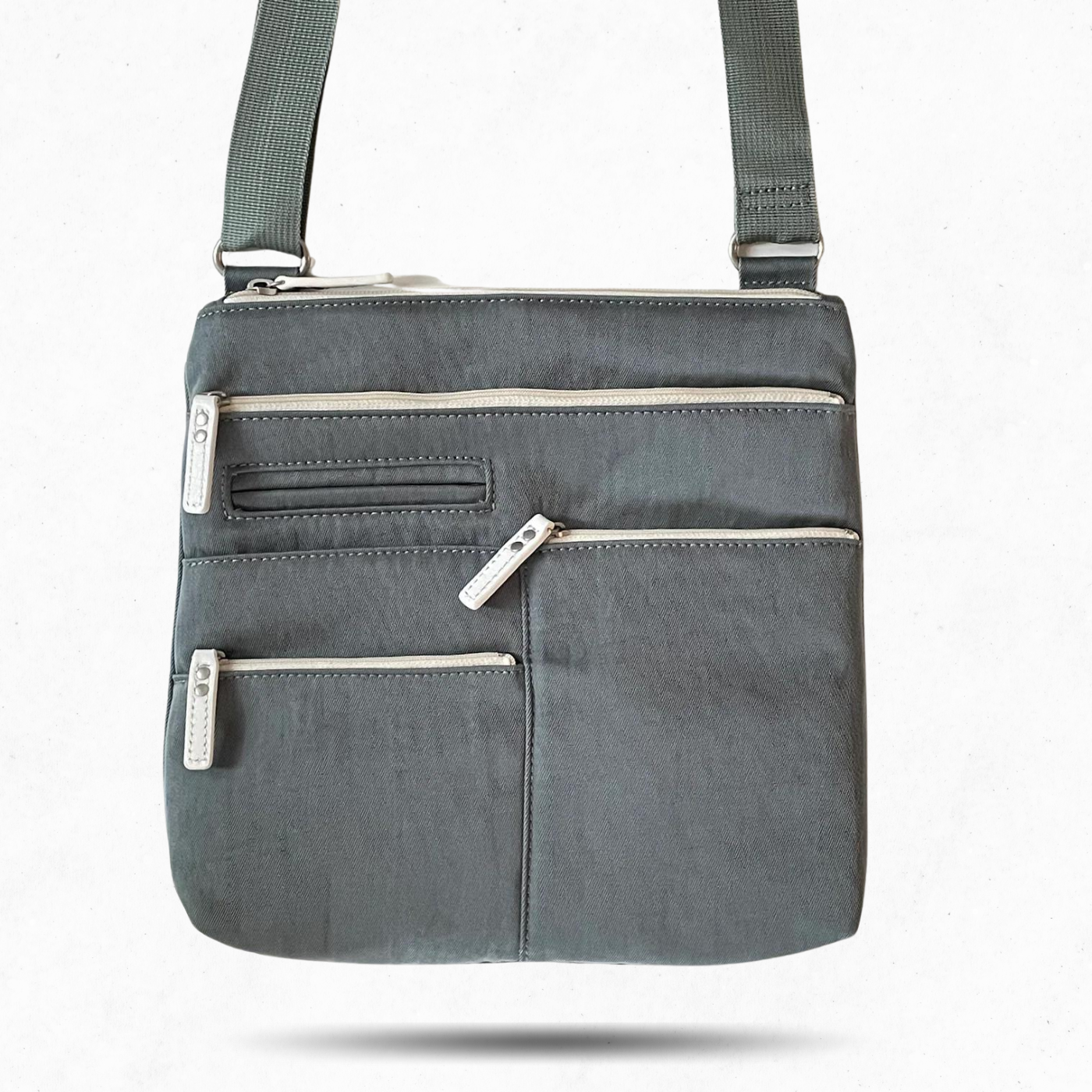 NICO - Mist x White | Multi-Pocket Shoulder Bag | Small