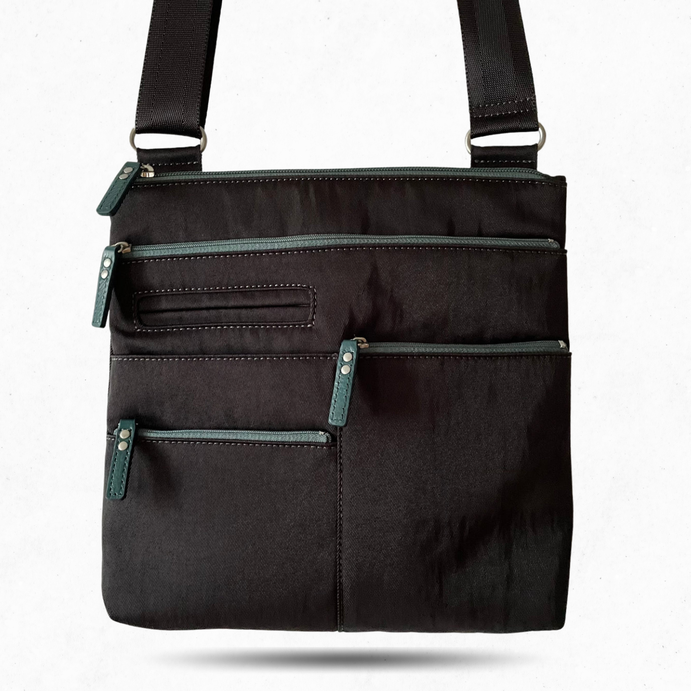 NICO - Ink x Azure | Multi-Pocket Shoulder Bag | Small – Highway