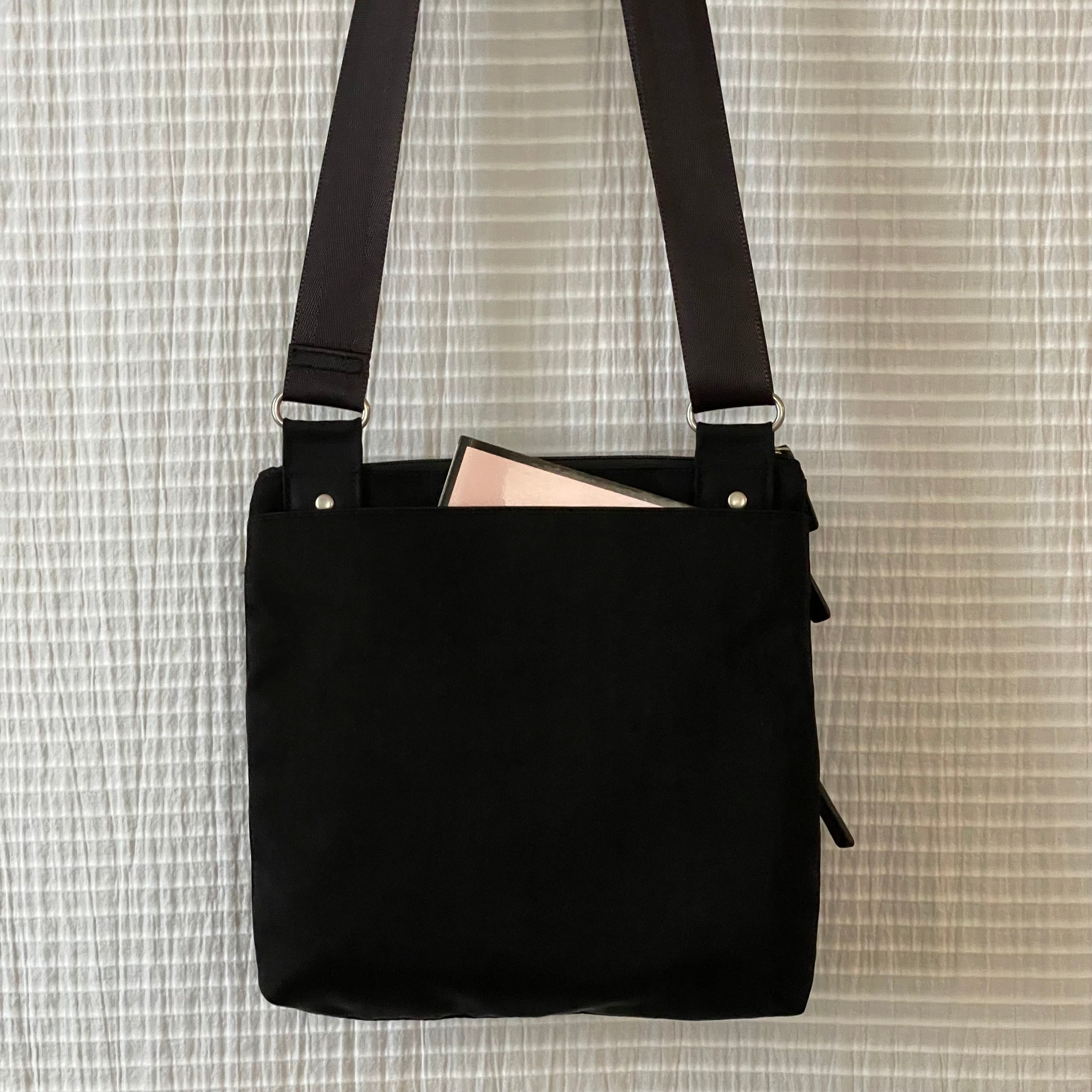 NICO - Black | Multi-Pocket Shoulder Bag | Small
