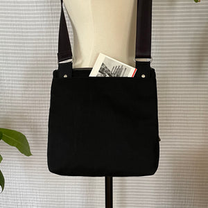 NICO - Black/Grey | Multi-Pocket Shoulder Bag | Small