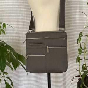 NICO - Stone | Multi-Pocket Shoulder Bag | Small