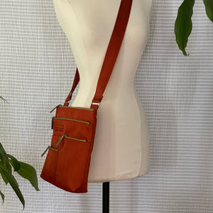 NICO - Terracotta x Ochre | Multi-Pocket Shoulder Bag | Small