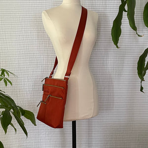 NICO - Terracotta x Ochre | Multi-Pocket Shoulder Bag | Small