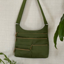 Load image into Gallery viewer, TEELA - Pine/Ochre | Multi-Pocket Shoulder Bag | Medium