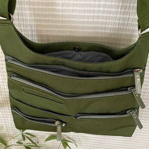TEELA - Pine/Sage | Multi-Pocket Shoulder Bag | Medium