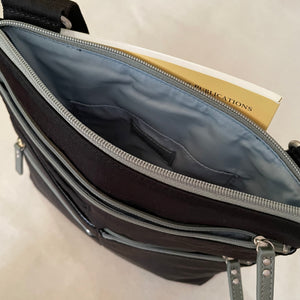NICO - Black/Sage | Multi-Pocket Shoulder Bag | Small