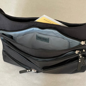 LUCY - Black | Multi-Pocket Shoulder Bag | Large