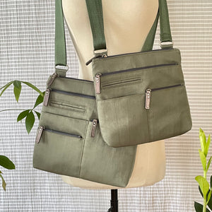NICO - Fern Green x Grey | Multi-Pocket Shoulder Bag | Small | SS2023