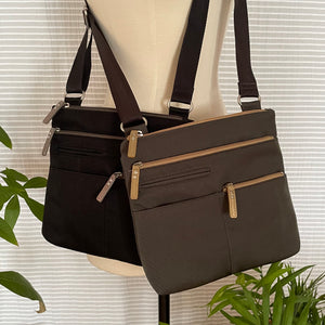 PETE - Charcoal x Ochre | Multi-Pocket Shoulder Bag | Mini | SS2023