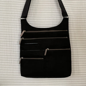 LUCY - Black x Grey | Multi-Pocket Shoulder Bag | Large | SS2023