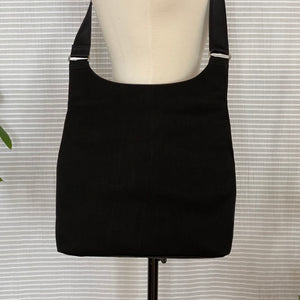 LUCY - Black x Grey | Multi-Pocket Shoulder Bag | Large | SS2023