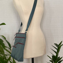 Load image into Gallery viewer, NICO - Small Nylon Multi-Pocket Bag | Adjustable Cross-Body Shoulder Bag | Atlantic x Dk. Red