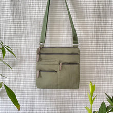 Load image into Gallery viewer, NICO - Fern Green x Grey | Multi-Pocket Shoulder Bag | Small | SS2023