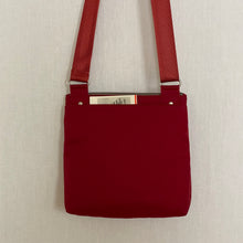 Load image into Gallery viewer, NICO - Dark Red x Champagne | Multi-Pocket Shoulder Bag | Small