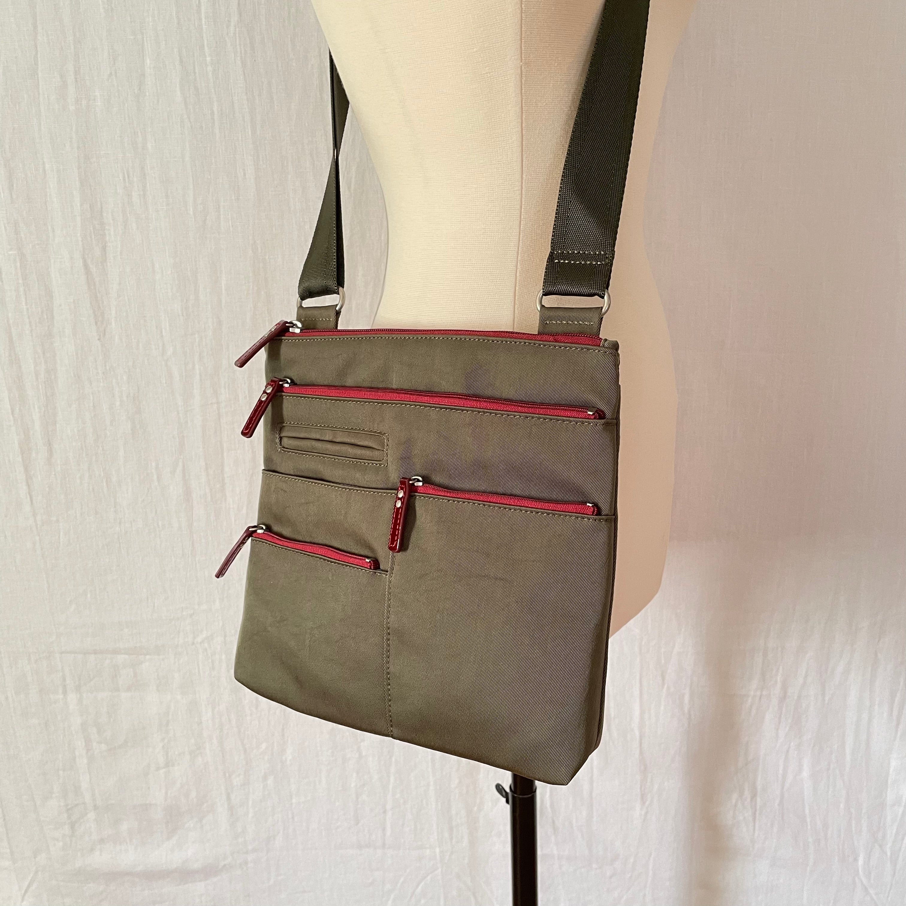 NICO - Willow x Red | Multi-Pocket Shoulder Bag | Small