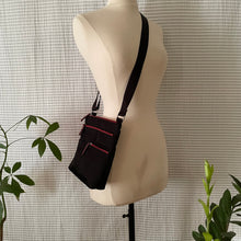 Load image into Gallery viewer, PETE - Black x Red | Multi-Pocket Shoulder Bag | Mini | SS2023