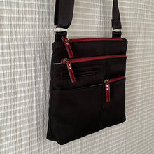 Load image into Gallery viewer, PETE - Black x Red | Multi-Pocket Shoulder Bag | Mini | SS2023