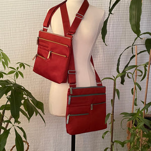 NICO - Terracotta x Ochre | Multi-Pocket Shoulder Bag | Small