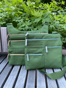 NICO - Pine/Sage | Multi-Pocket Shoulder Bag | Small