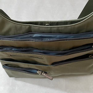 TEELA - Fern Green x Grey | Multi-Pocket Shoulder Bag | Medium | SS2023
