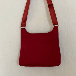 TEELA - Dark Red x Champagne | Multi-Pocket Shoulder Bag | Medium