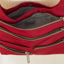 Load image into Gallery viewer, TEELA - Dark Red x Champagne | Multi-Pocket Shoulder Bag | Medium