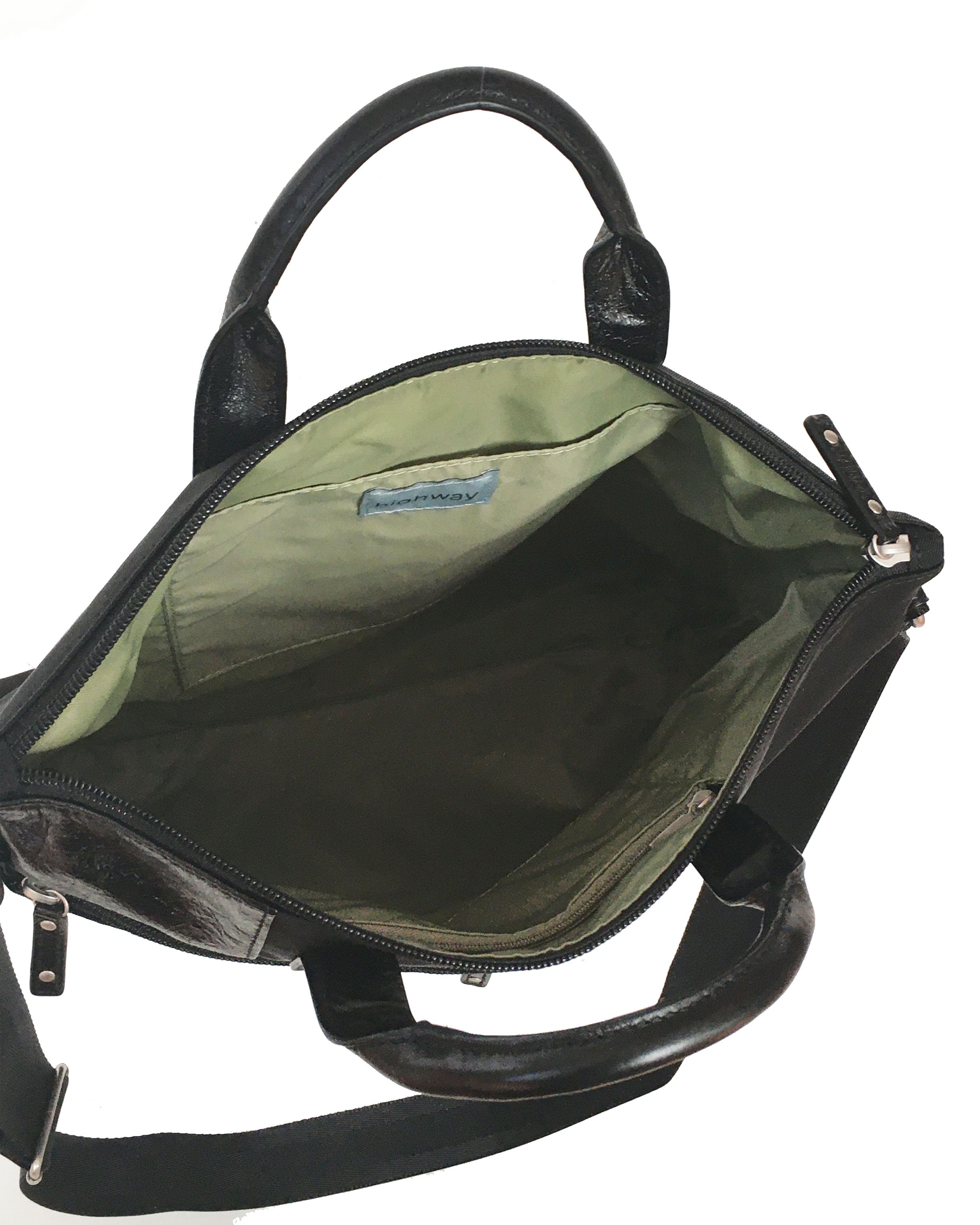 Highway Aaron - Nylon x Leather Accent (handles & a long strap) 