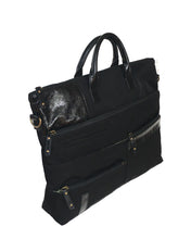 Load image into Gallery viewer, Highway Bo - Nylon x Leather Accent (handles &amp; a detachable strap) 